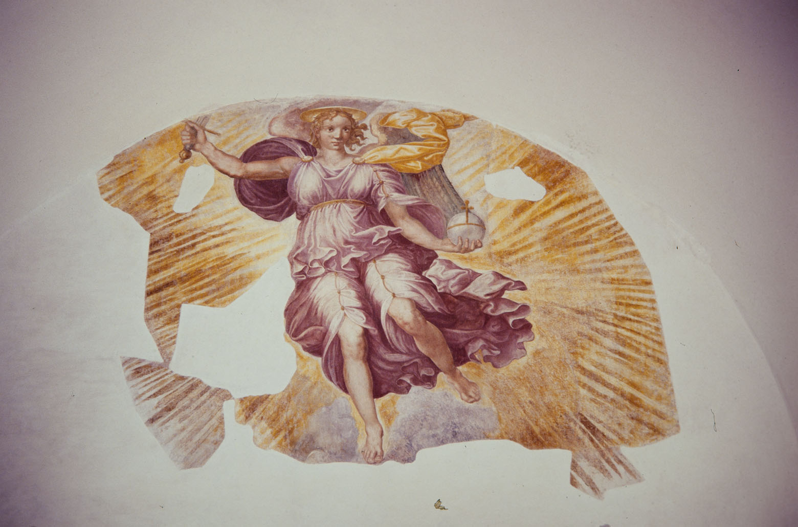 San Michele Arcangelo (dipinto murale) by Rietti Domenico da Figline detto Zaga 